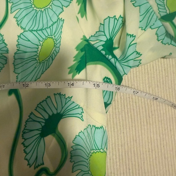 Julie Brown Graphic Green and Yellow Midi Dress - Picture 5 of 8